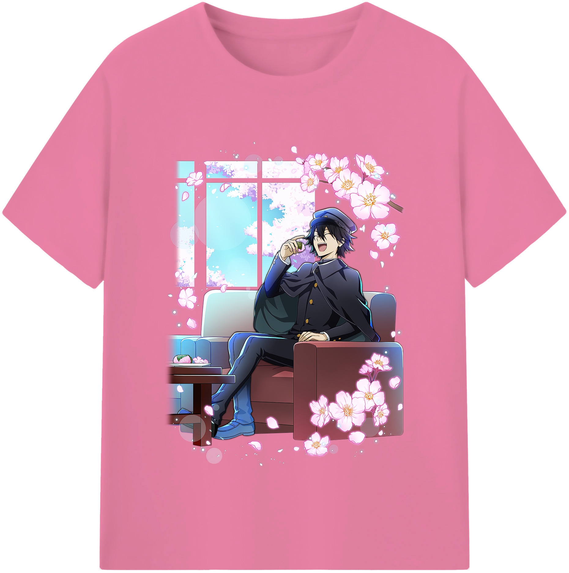 （画像用） 文豪ストレイドッグス Bungo Stray Dogs 綿100％半袖Tシャツ（フロントプリント）